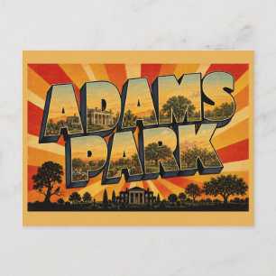 Carte Postale Parc historique national Adams MA Voyage Rétro