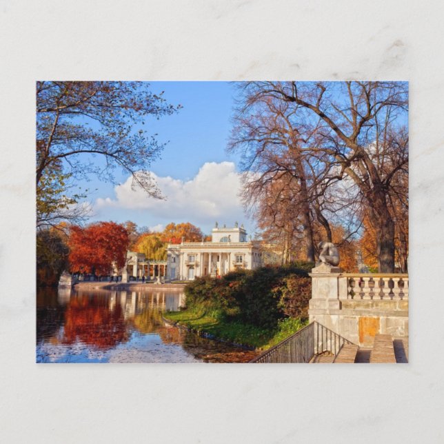 Carte Postale Parc Lazienki à Varsovie (Devant)