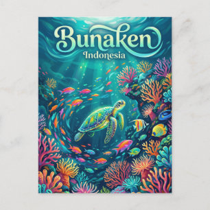 Carte Postale Parc marin de Bunaken Indonésie