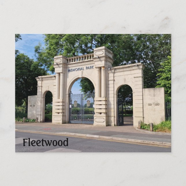 Carte Postale Parc mémorial Fleetwood (Devant)