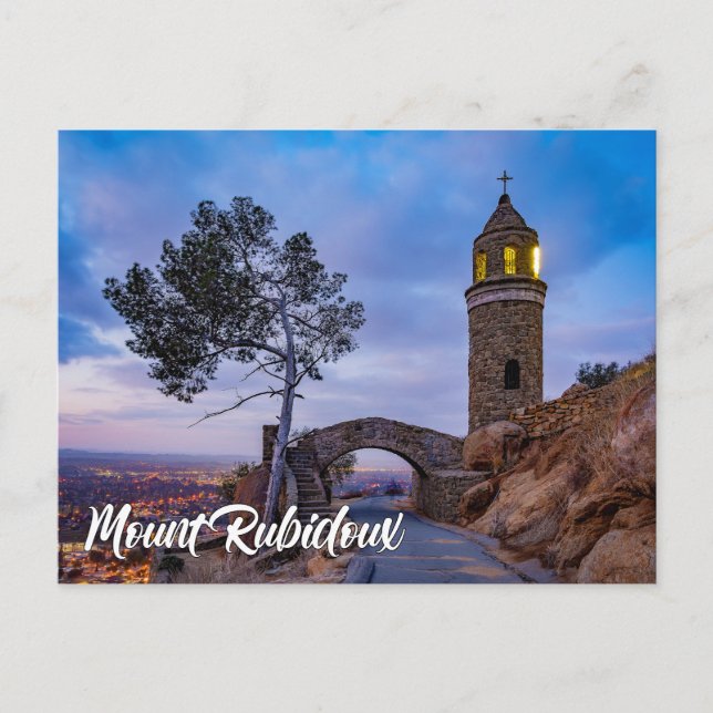 Carte Postale Parc Mont Rubidoux, Riverside, Californie (Devant)
