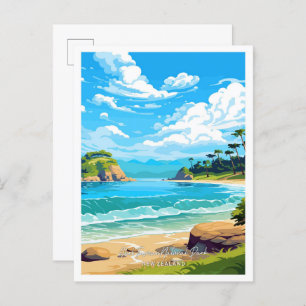Carte Postale Parc national Abel Tasman Illustration de voyage