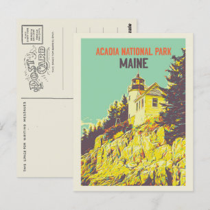 Carte Postale Parc national Acadia, Maine, États-Unis