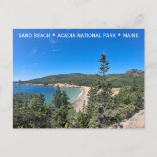Carte Postale Parc national Acadia Maine Sand Beach Voyage Photo