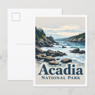 Carte Postale Parc national Acadia Maine USA Travel