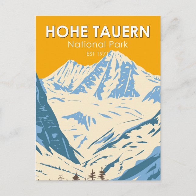 Carte Postale Parc national alpin Hohe Tauern Autriche vintage (Devant)