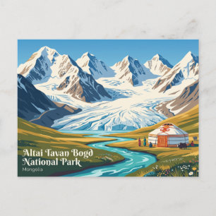 Carte Postale Parc national Altai Tavan Bogd Mongolie