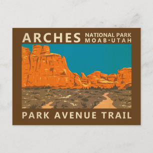 Carte Postale Parc national Arches Utah Park Avenue Trail 2