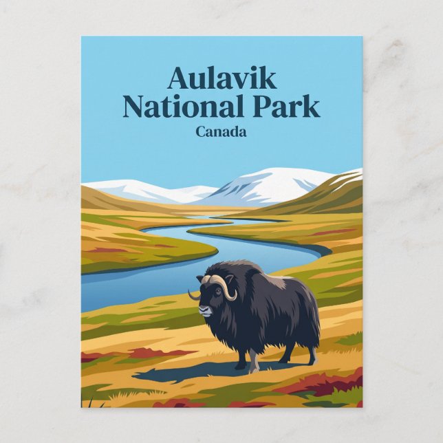 Carte Postale Parc national Aulavik Canada (Devant)