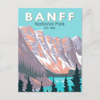Parc national Banff Moraine Lac Vintage
