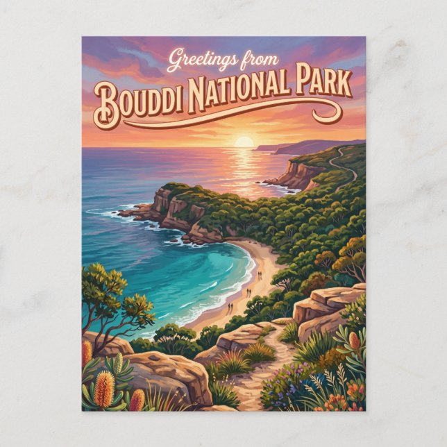 Carte Postale Parc national Bouddi Australie (Devant)
