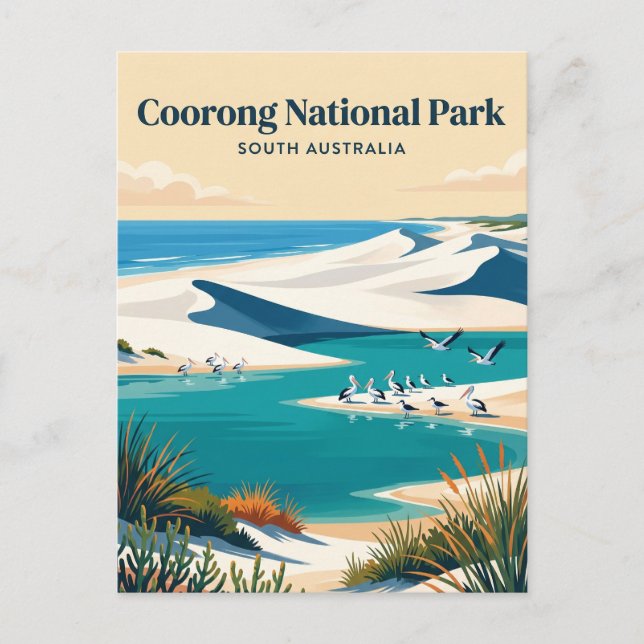 Carte Postale Parc national Coorong Australie (Devant)