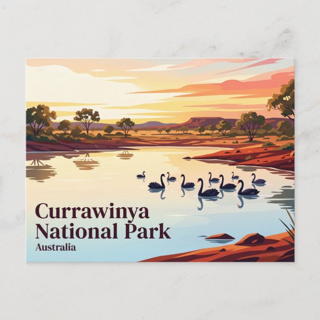 Carte Postale Parc national Currawinya Australie (Devant)