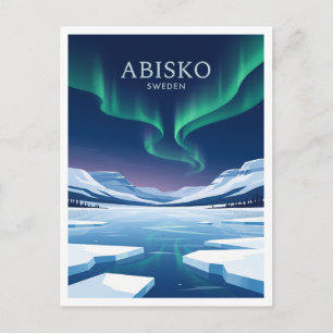 Carte Postale Parc national d'Abisko Cadeau de voyage en Suède