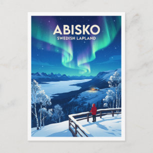 Carte Postale Parc national d'Abisko et station aurorale du ciel