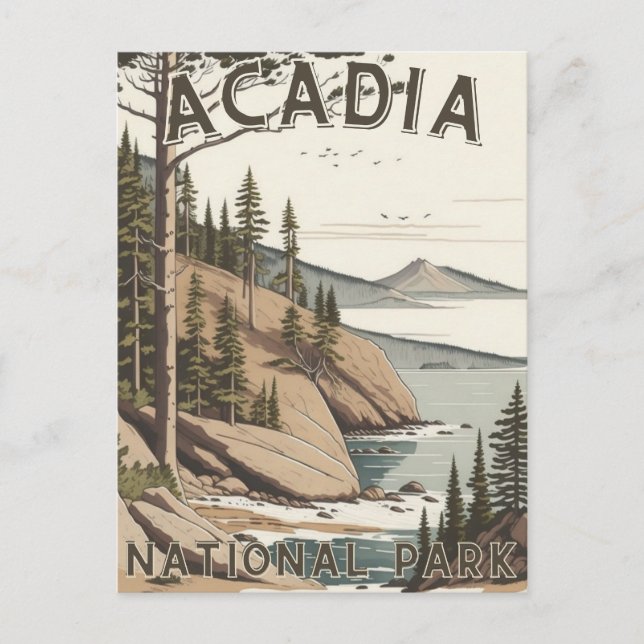 Carte Postale Parc national d'Acadia (Devant)