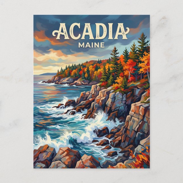 Carte Postale Parc national d'Acadia Maine (Devant)
