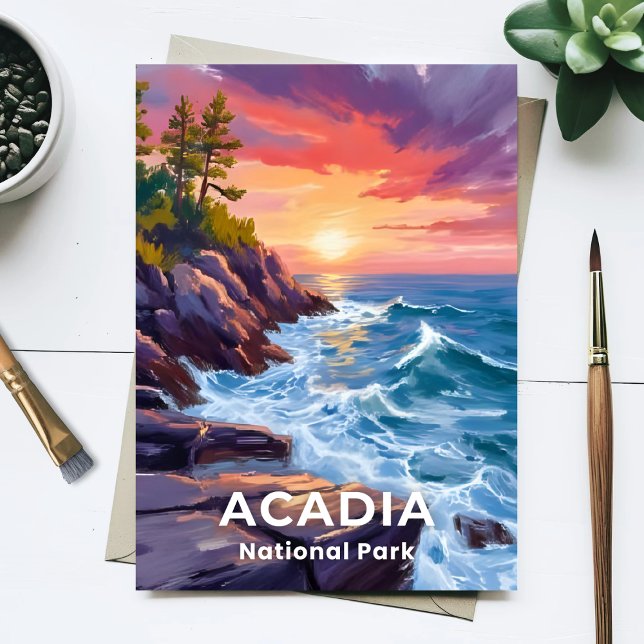 Carte Postale Parc national d'Acadia | Otter Cliffs Voyage dans  (Créateur téléchargé)