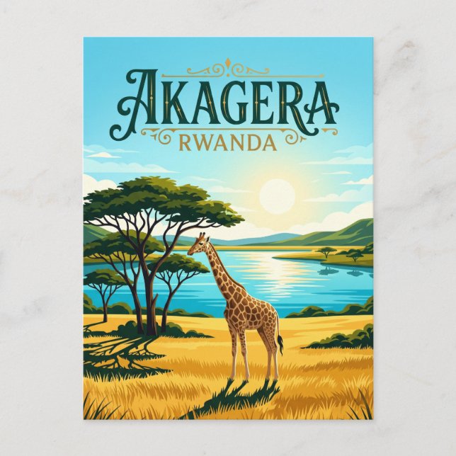 Carte Postale Parc national d'Akagera Rwanda (Devant)