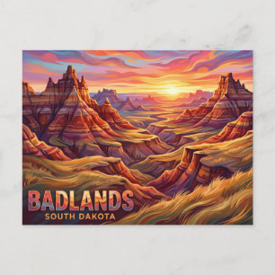 Carte Postale Parc national de Badlands, Dakota du Sud