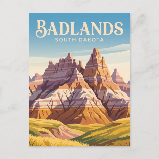 Carte Postale Parc national de Badlands États-Unis (Devant)