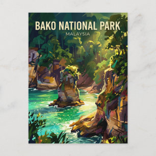 Carte Postale Parc national de Bako Malaisie