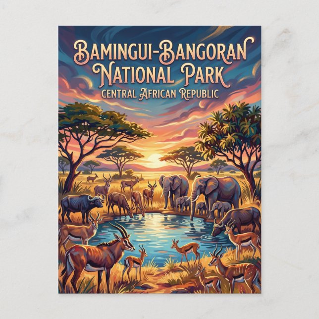 Carte Postale Parc national de Bamingui-Bangoran (Devant)
