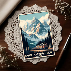 Carte Postale Parc national de Banff Canada Voyage Antique