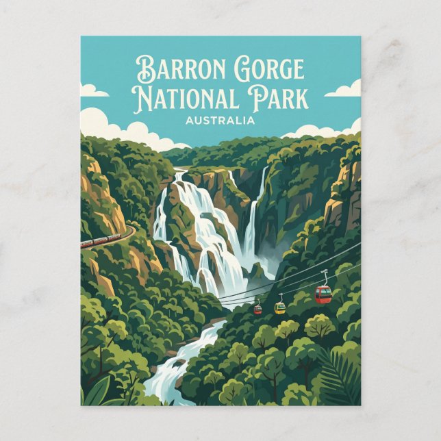 Carte Postale Parc national de Barron Gorge Australie (Devant)