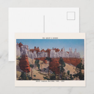 Carte Postale parc national de bryce canyon LA COUR DE LA REINE