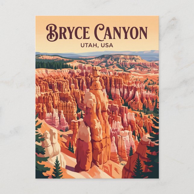 Carte Postale Parc national de Bryce Canyon USA (Devant)