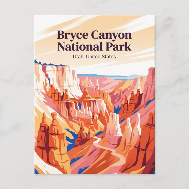 Carte Postale Parc national de Bryce Canyon Utah (Devant)