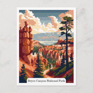 Carte Postale Parc national de Bryce Canyon, Utah Voyage Vintage