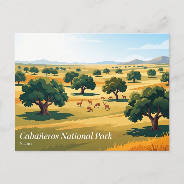 Carte Postale Parc national de Cabañeros Espagne (Devant)