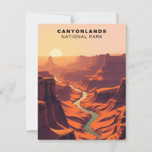 Carte Postale Parc national de Canyonlands Art USA
