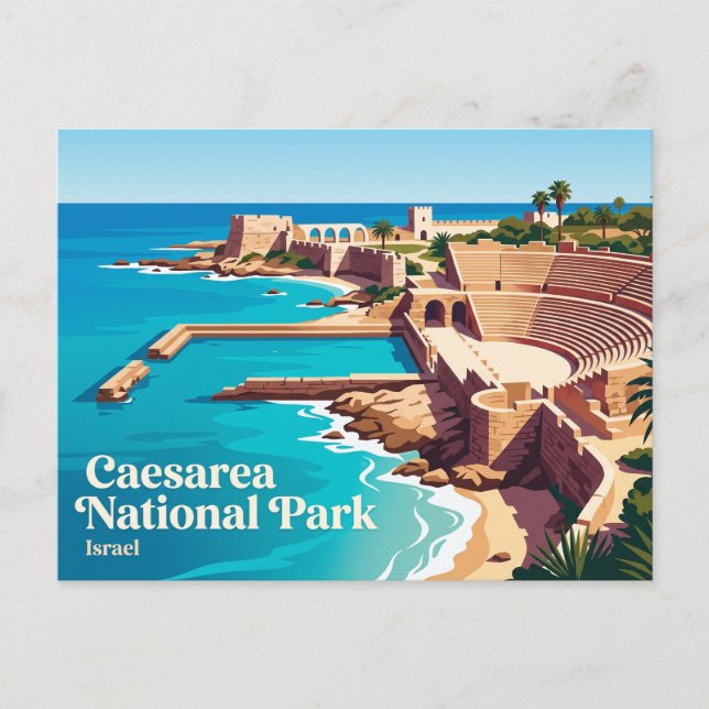 Carte Postale Parc national de Césarée Israël (Devant)