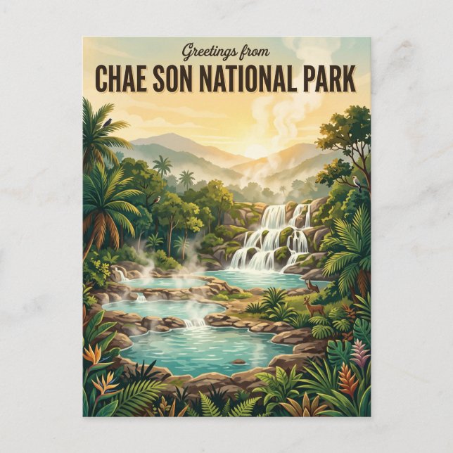 Carte Postale Parc national de Chae Son Thaïlande (Devant)