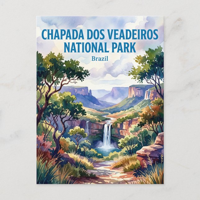 Carte Postale Parc national de Chapada dos Veadeiros Brésil (Devant)