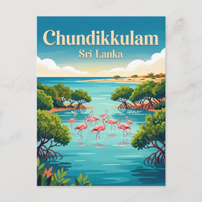 Carte Postale Parc national de Chundikkulam Sri Lanka (Devant)