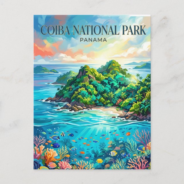 Carte Postale Parc national de Coiba Panama (Devant)