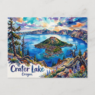 Carte Postale Parc national de Crater Lake USA