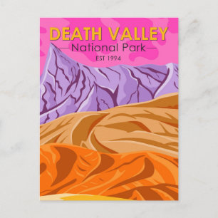 Carte Postale Parc national de Death Valley Dunes de sable Vinta