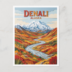 Carte Postale Parc national de Denali Alaska
