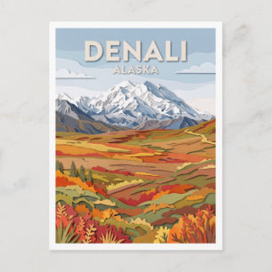 Carte Postale Parc national de Denali Alaska
