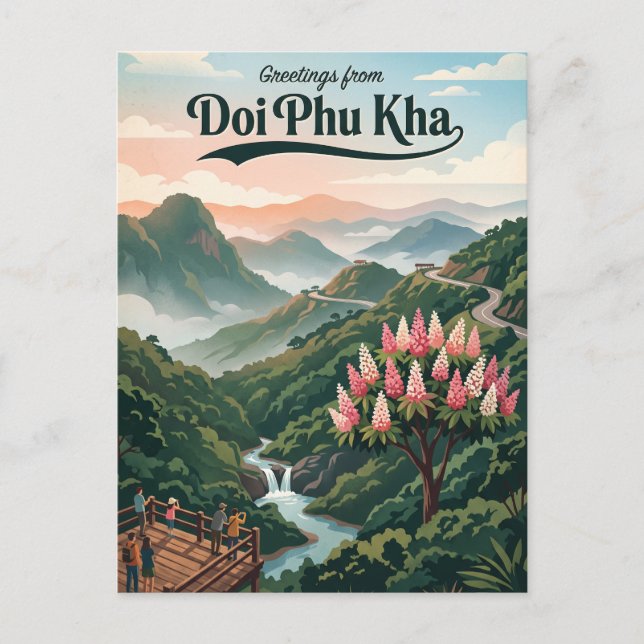 Carte Postale Parc national de Doi Phu Kha Thaïlande (Devant)