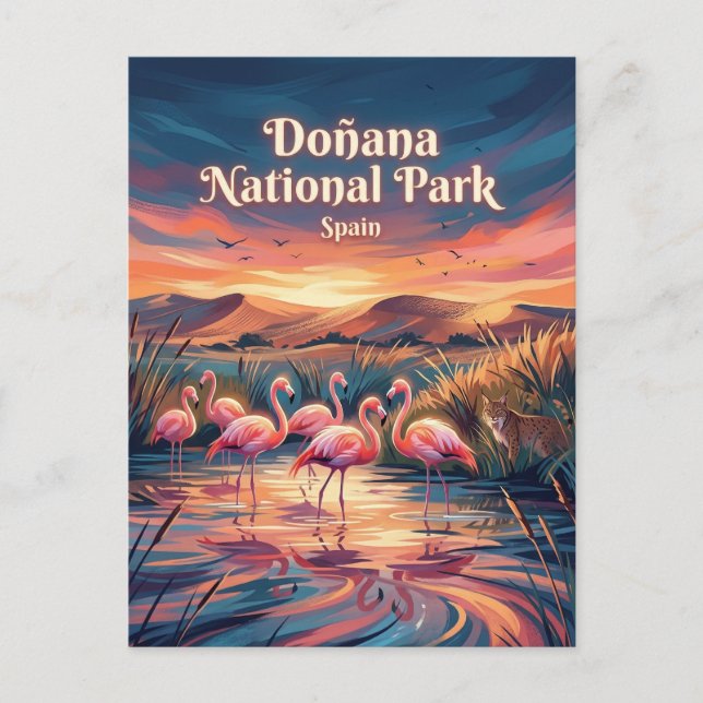 Carte Postale Parc national de Doñana Espagne (Devant)