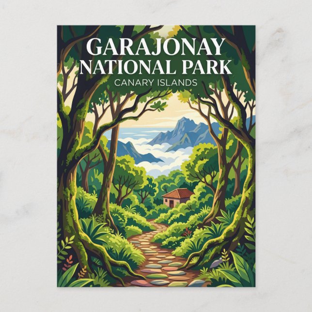 Carte Postale Parc national de Garajonay Espagne (Devant)