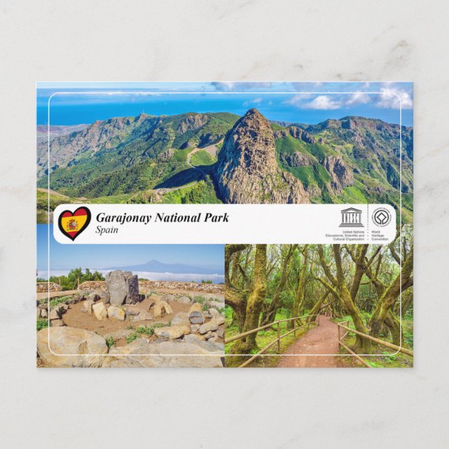 Carte Postale Parc national de Garajonay UNESCO (Devant)