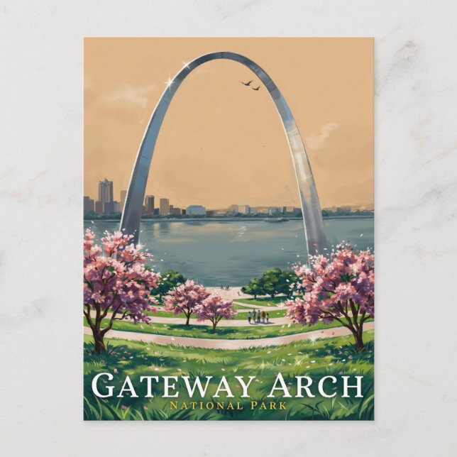Carte Postale Parc national de Gateway Arch Scénique (Devant)