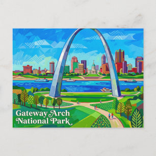 Carte Postale Parc national de Gateway Arch USA